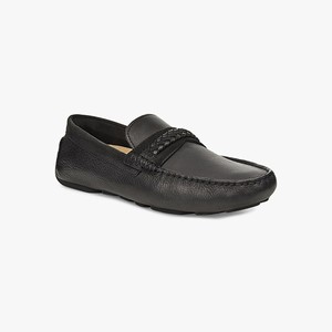 Ugg Henrick Leather Braid Men Moccasins Black (3750SBTDE)